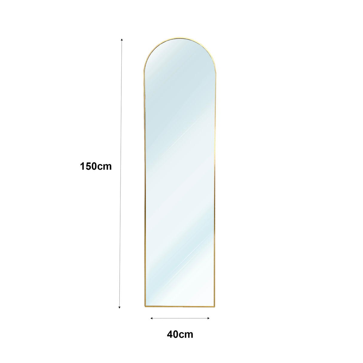 Espejo de Pie Metálico Metal Round