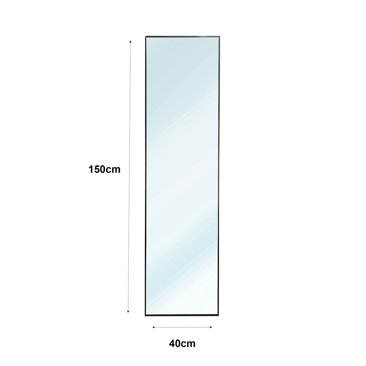 Espejo de Pie Metálico Metal Square Edge