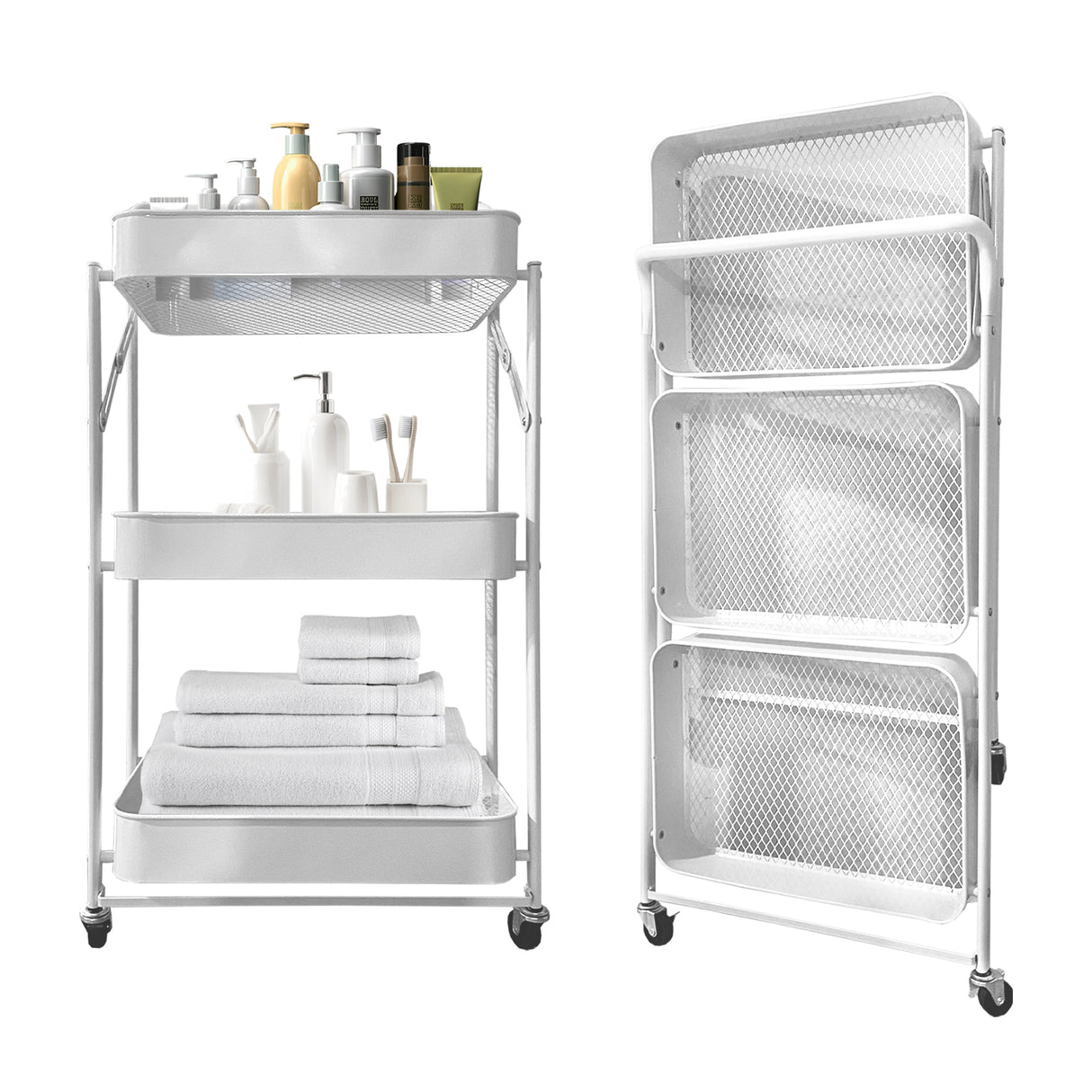 Carrito Almacenamiento Plegable