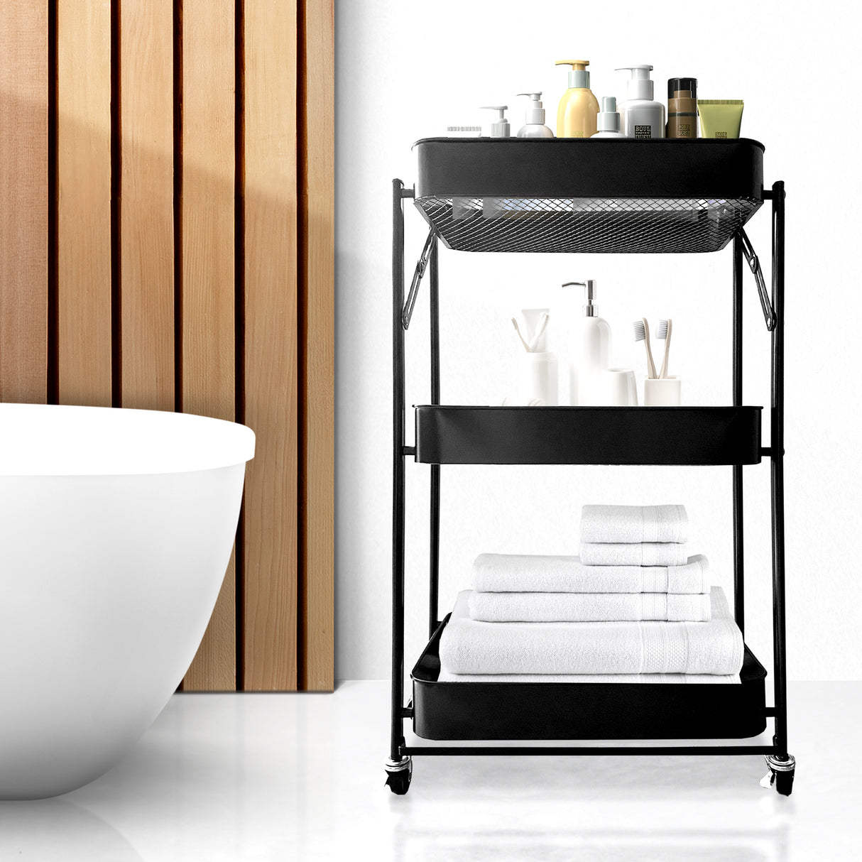 Carrito Almacenamiento Plegable