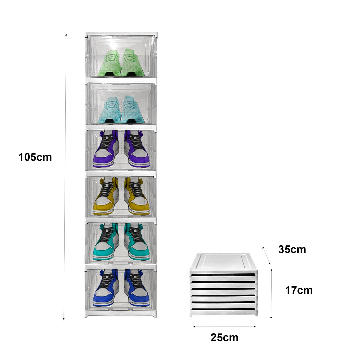 Zapatero Estantería Plegable 6 Niveles