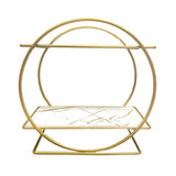 Estantería Organizadora de Maquillaje de Metal con Diseño Circular