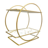 Estantería Organizadora de Maquillaje de Metal con Diseño Circular