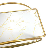 Estantería Organizadora de Maquillaje de Metal con Diseño Circular