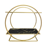 Estantería Organizadora de Maquillaje de Metal con Diseño Circular
