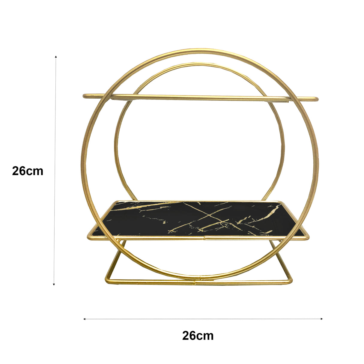 Estantería Organizadora de Maquillaje de Metal con Diseño Circular