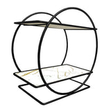 Estantería Organizadora de Maquillaje de Metal con Diseño Circular