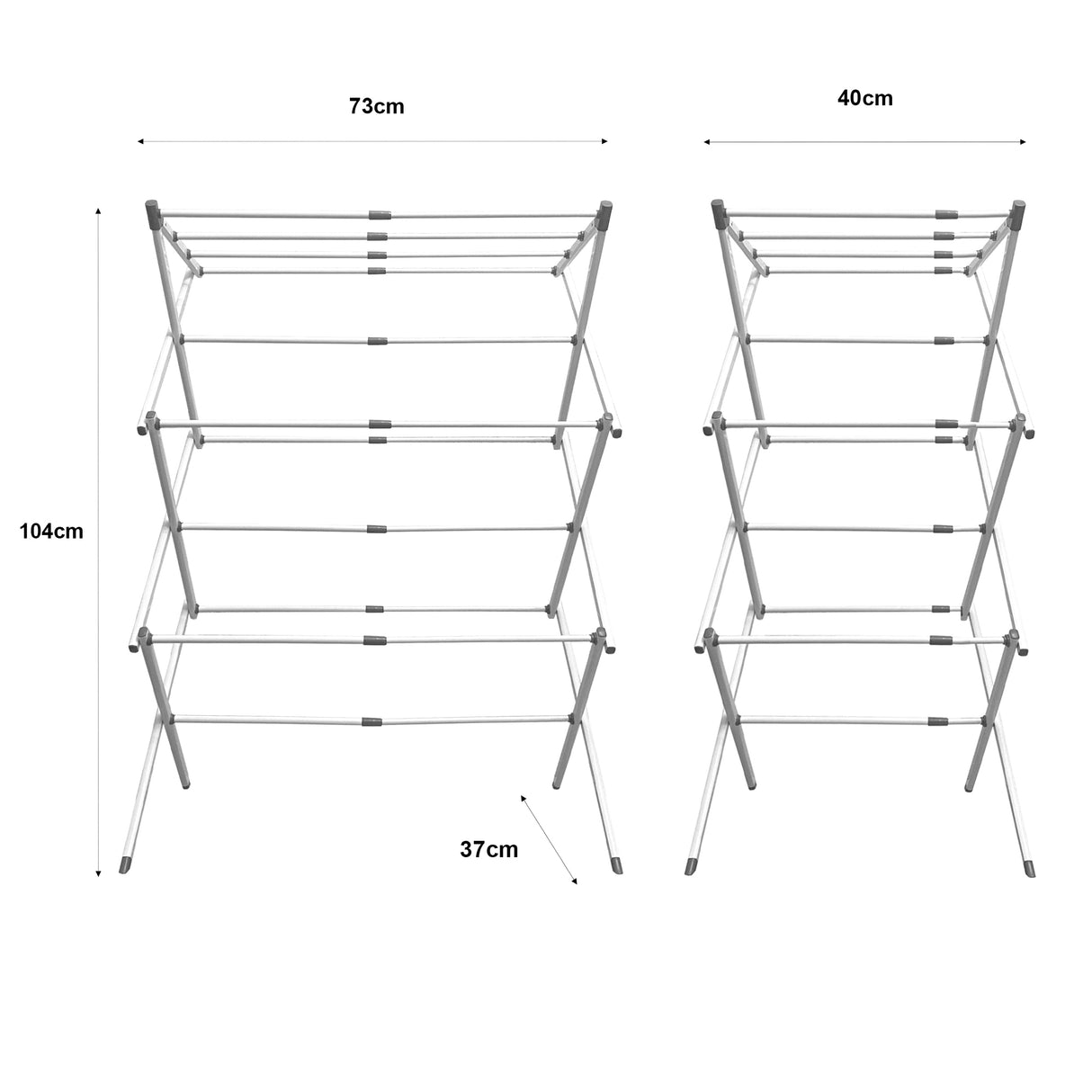 Tendedero Plegable Extensible 3 Alturas