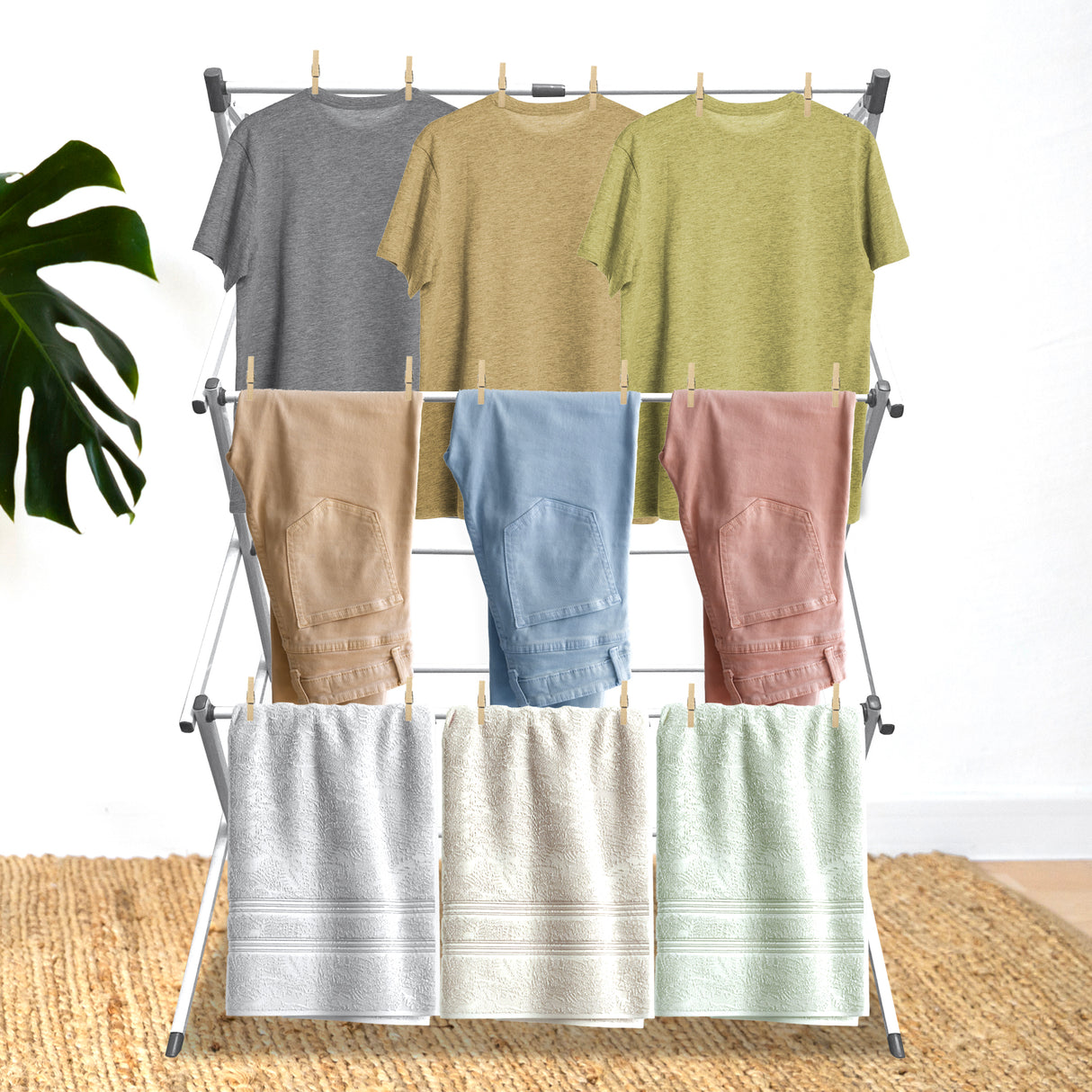 Tendedero Plegable Extensible 3 Alturas