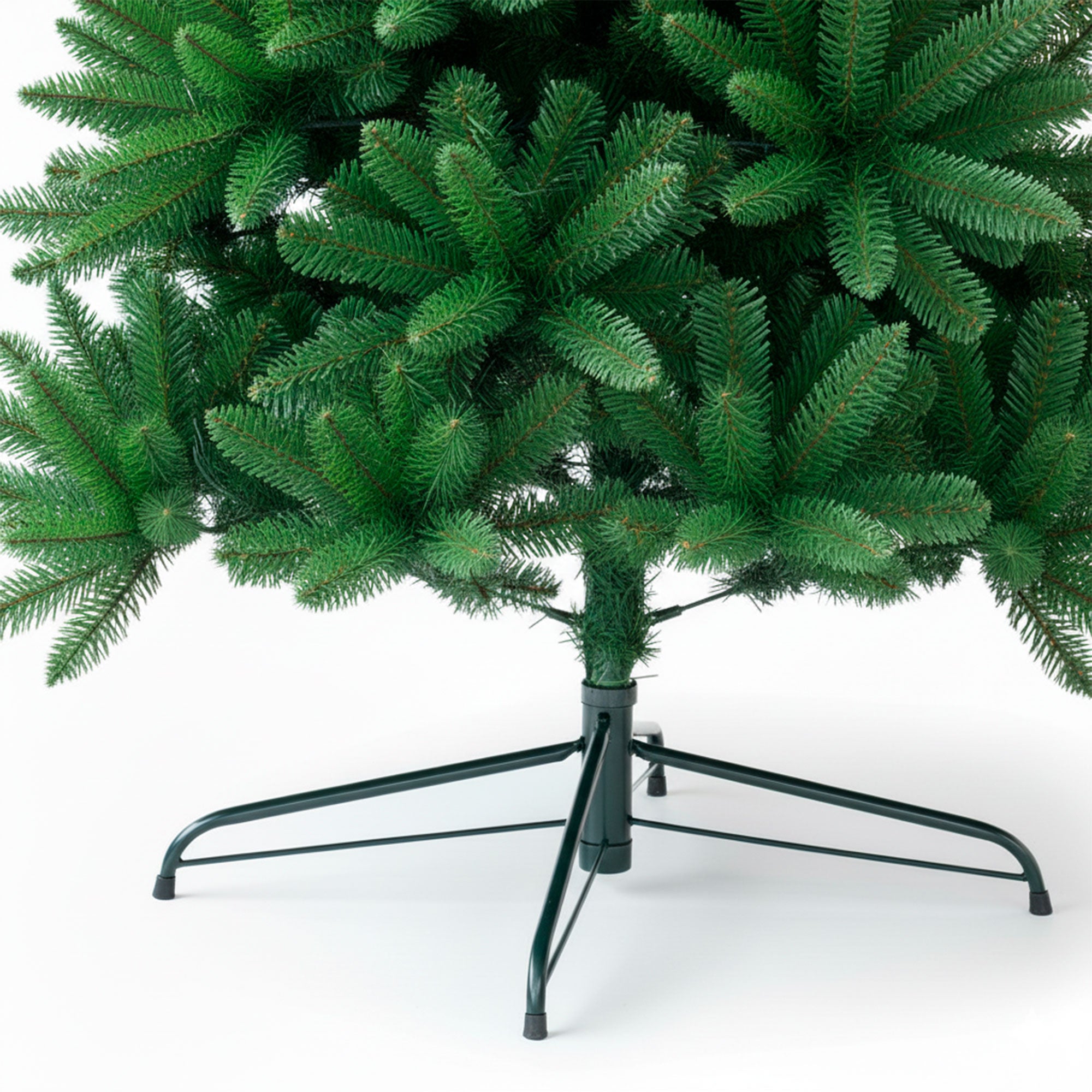 Árbol Navidad Verde Frondoso con Base Antideslizante y Ramas Densas