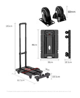Carretilla Plegable Extensible