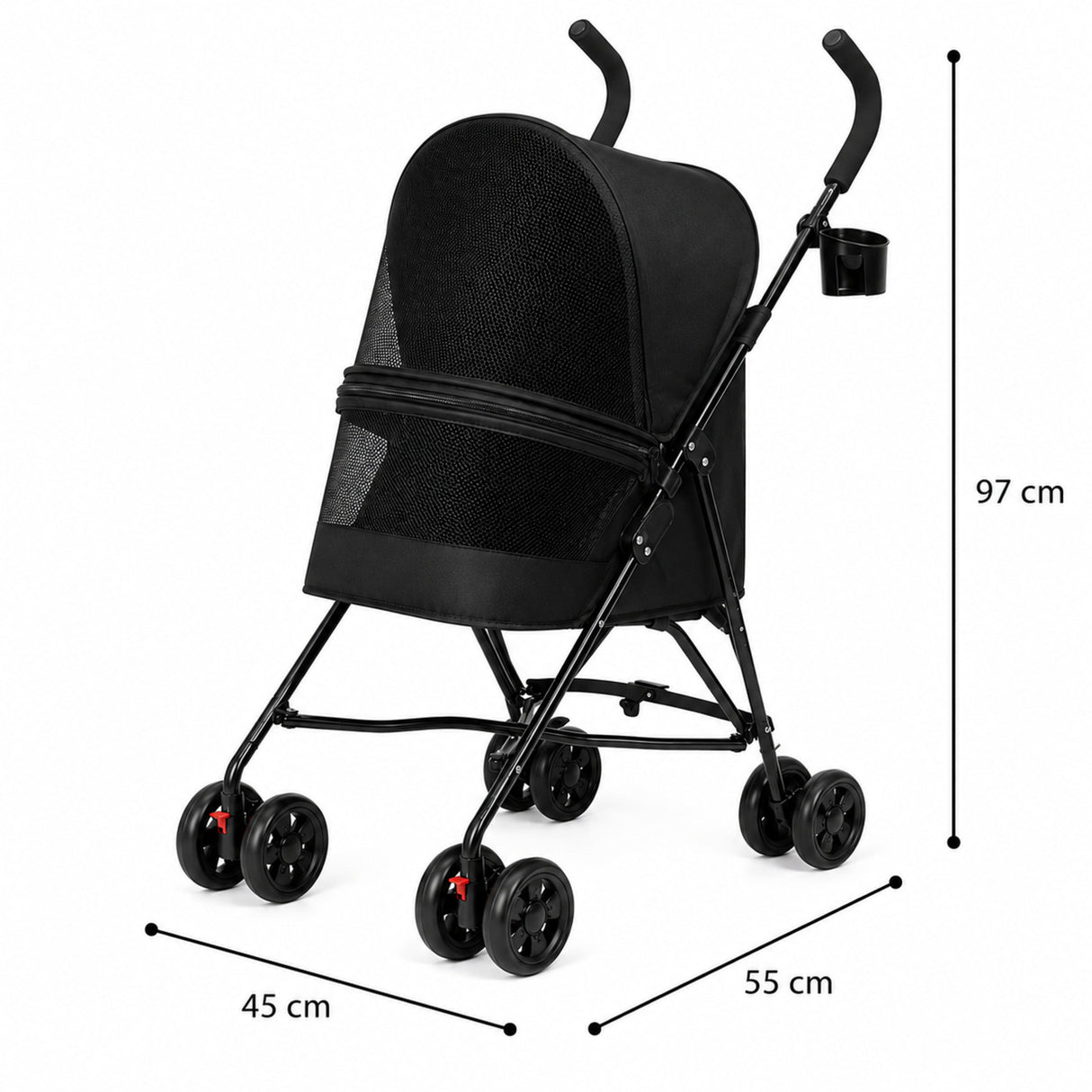 Carrito Plegable para Mascotas