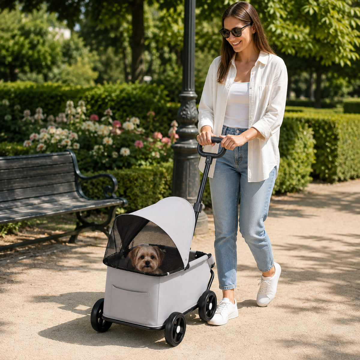 Carrito Plegable para Mascotas