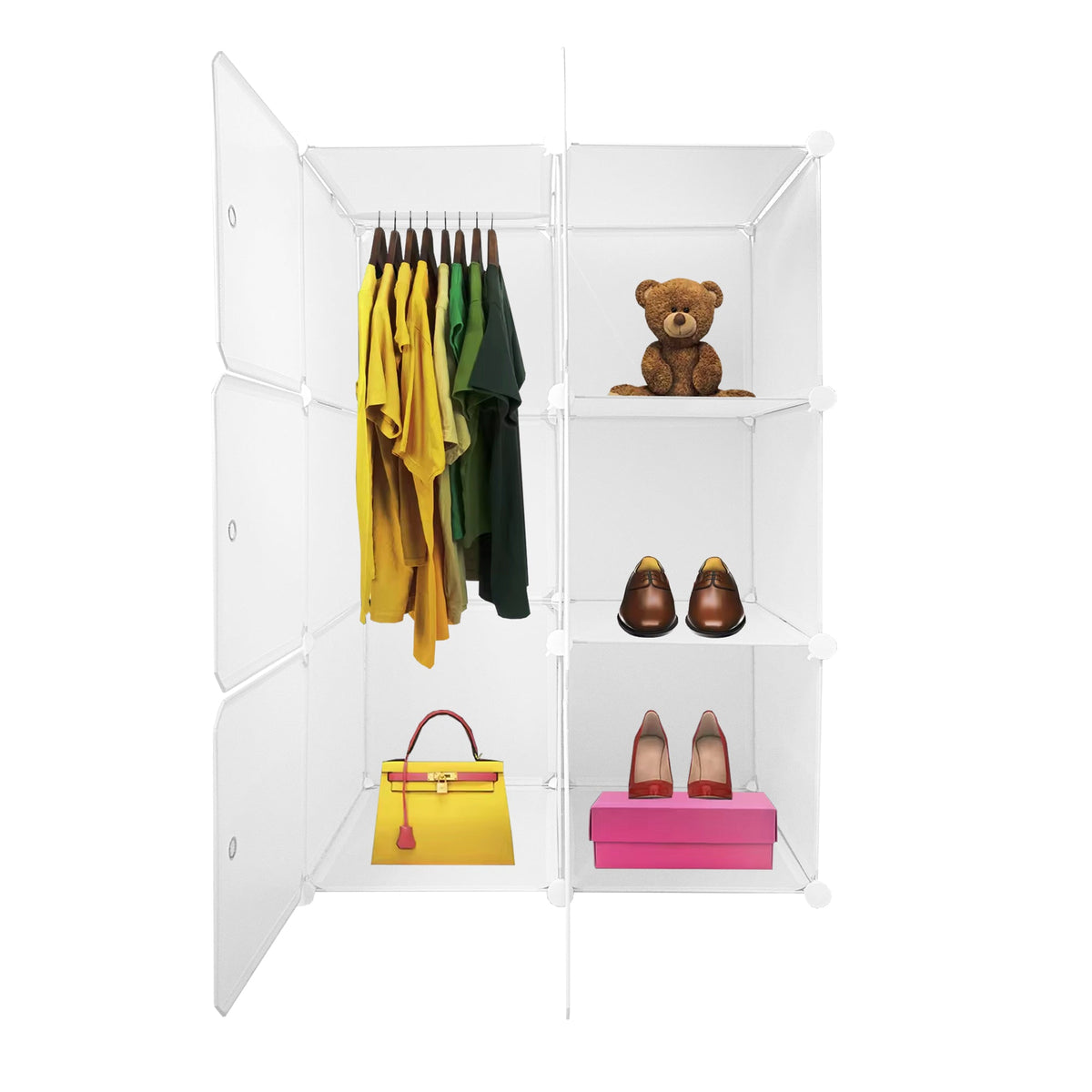 Armario Vestidor Cube Personalizable Boxed Basic Nyana Home 6 Cubos/Puertas 110x75x47cm - Nyana Store