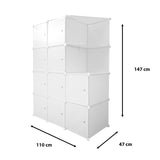 Armario Vestidor Cube Personalizable Boxed Nyana Home 10 Cubos/Puertas 2 esquineras 147x110x47cm - Nyana Store