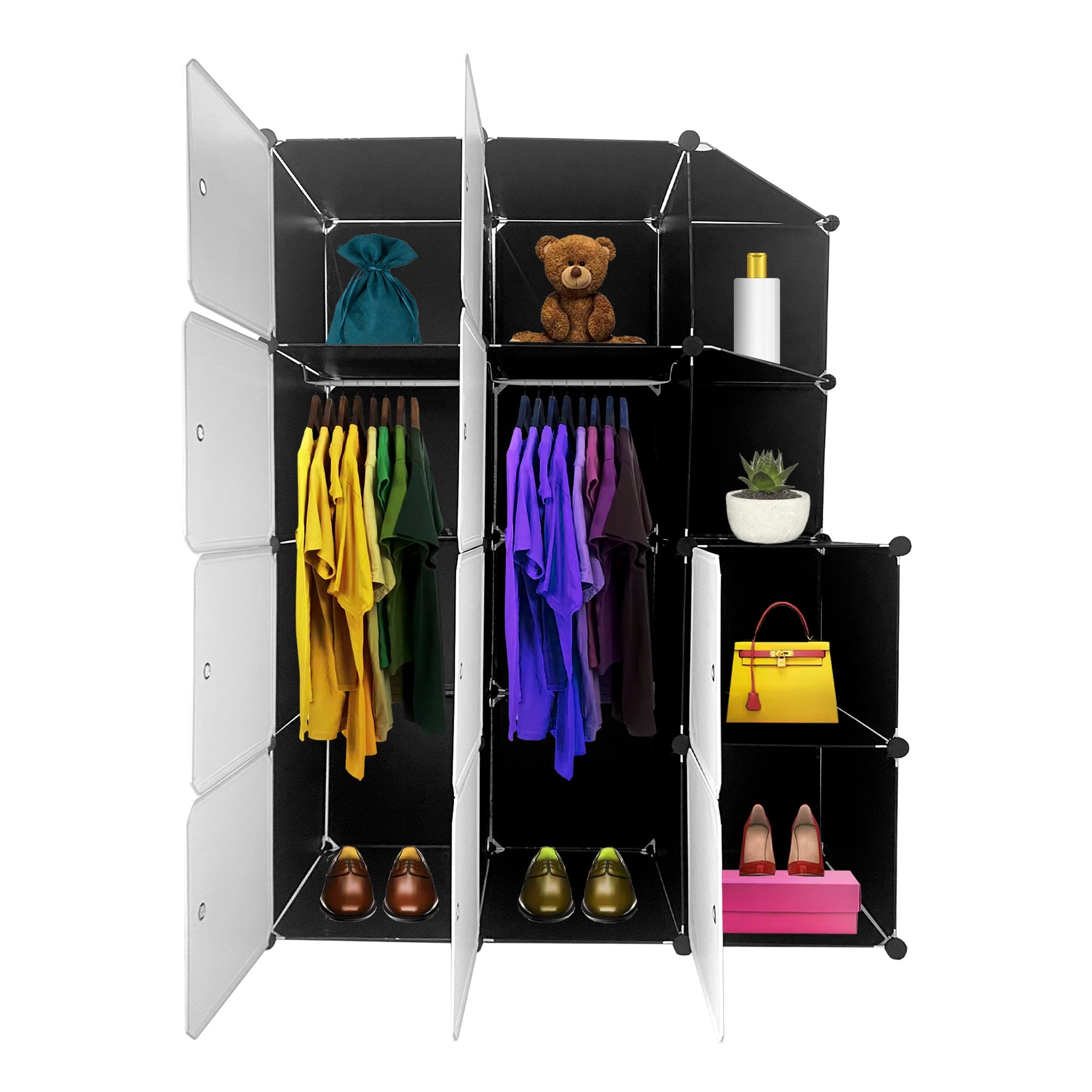 Armario Vestidor Cube Personalizable Boxed Nyana Home 10 Cubos/Puertas 2 esquineras 147x110x47cm - Nyana Store