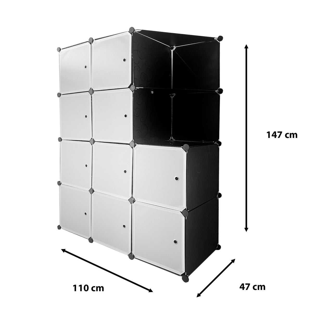 Armario Vestidor Cube Personalizable Boxed Nyana Home 10 Cubos/Puertas 2 esquineras 147x110x47cm - Nyana Store
