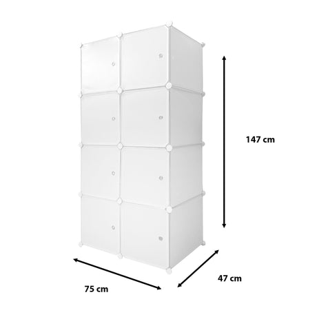 Armario Vestidor Cube Personalizable Boxed Simply Nyana Home 8 Cubos/Puertas 147x75x47cm - Nyana Store