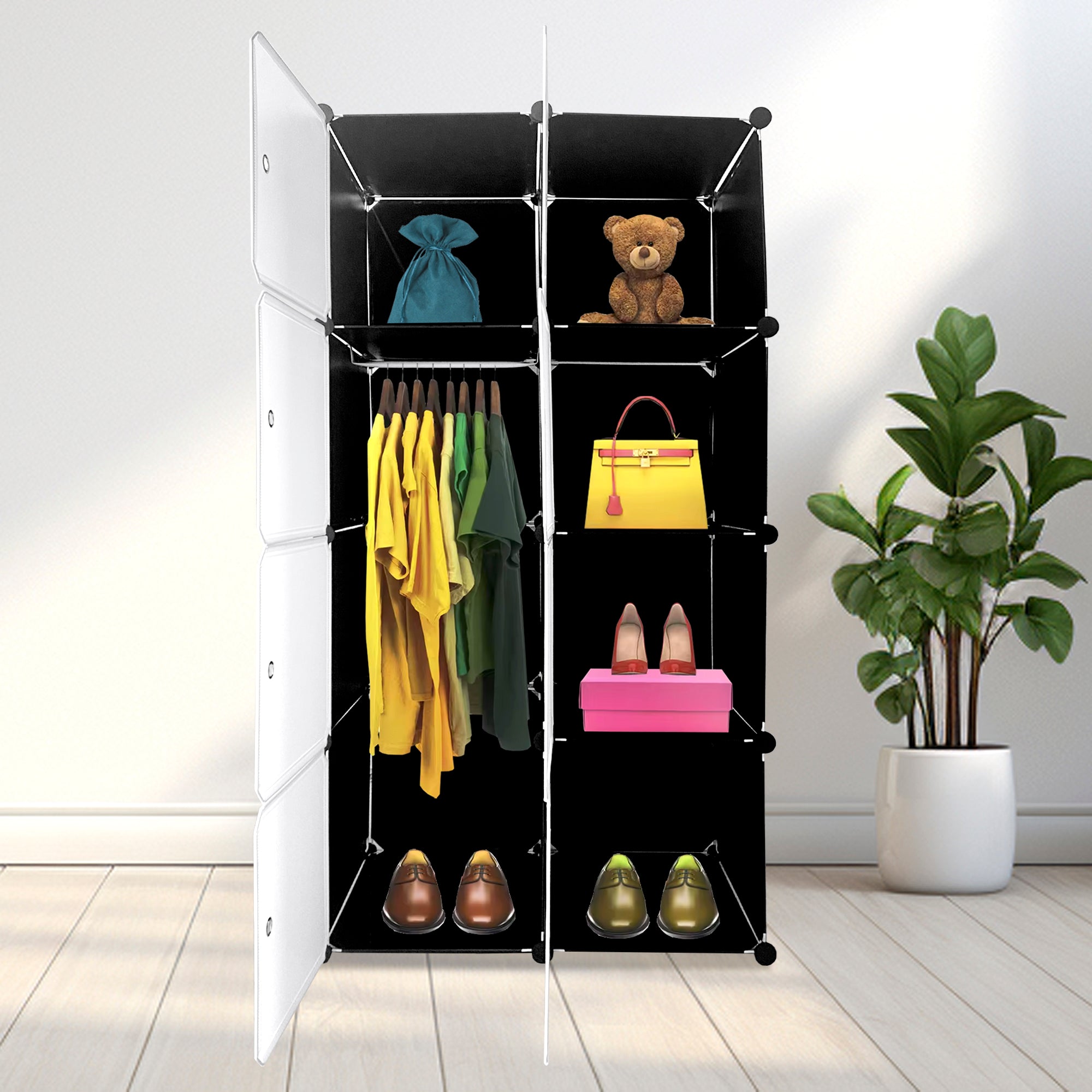 Armario Vestidor Cube Personalizable Boxed Simply Nyana Home 8 Cubos/Puertas 147x75x47cm - Nyana Store