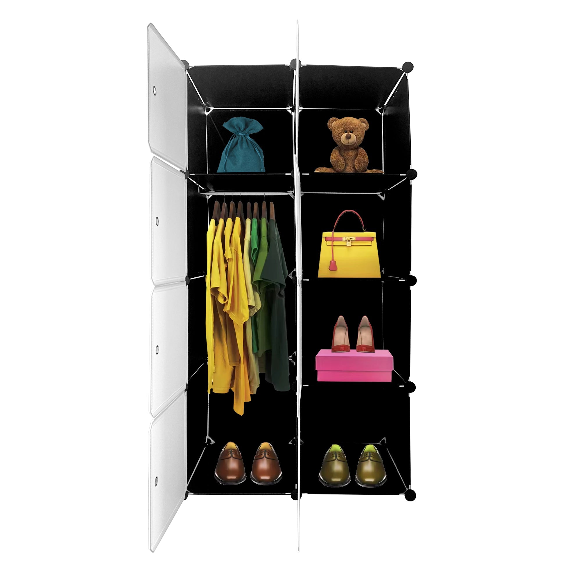 Armario Vestidor Cube Personalizable Boxed Simply Nyana Home 8 Cubos/Puertas 147x75x47cm - Nyana Store