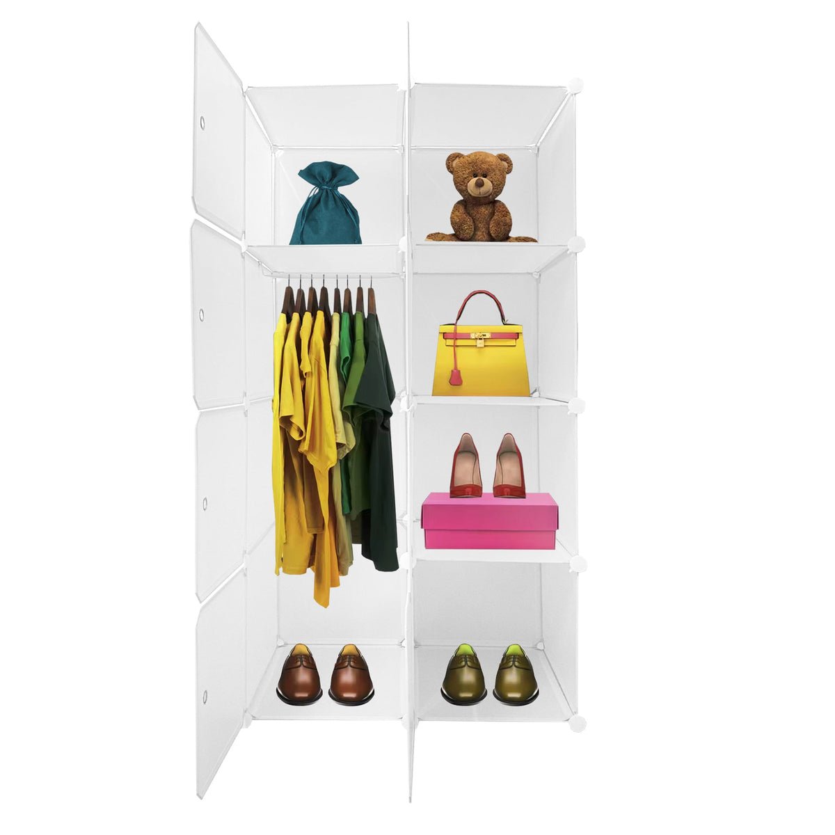 Armario Vestidor Cube Personalizable Boxed Simply Nyana Home 8 Cubos/Puertas 147x75x47cm - Nyana Store