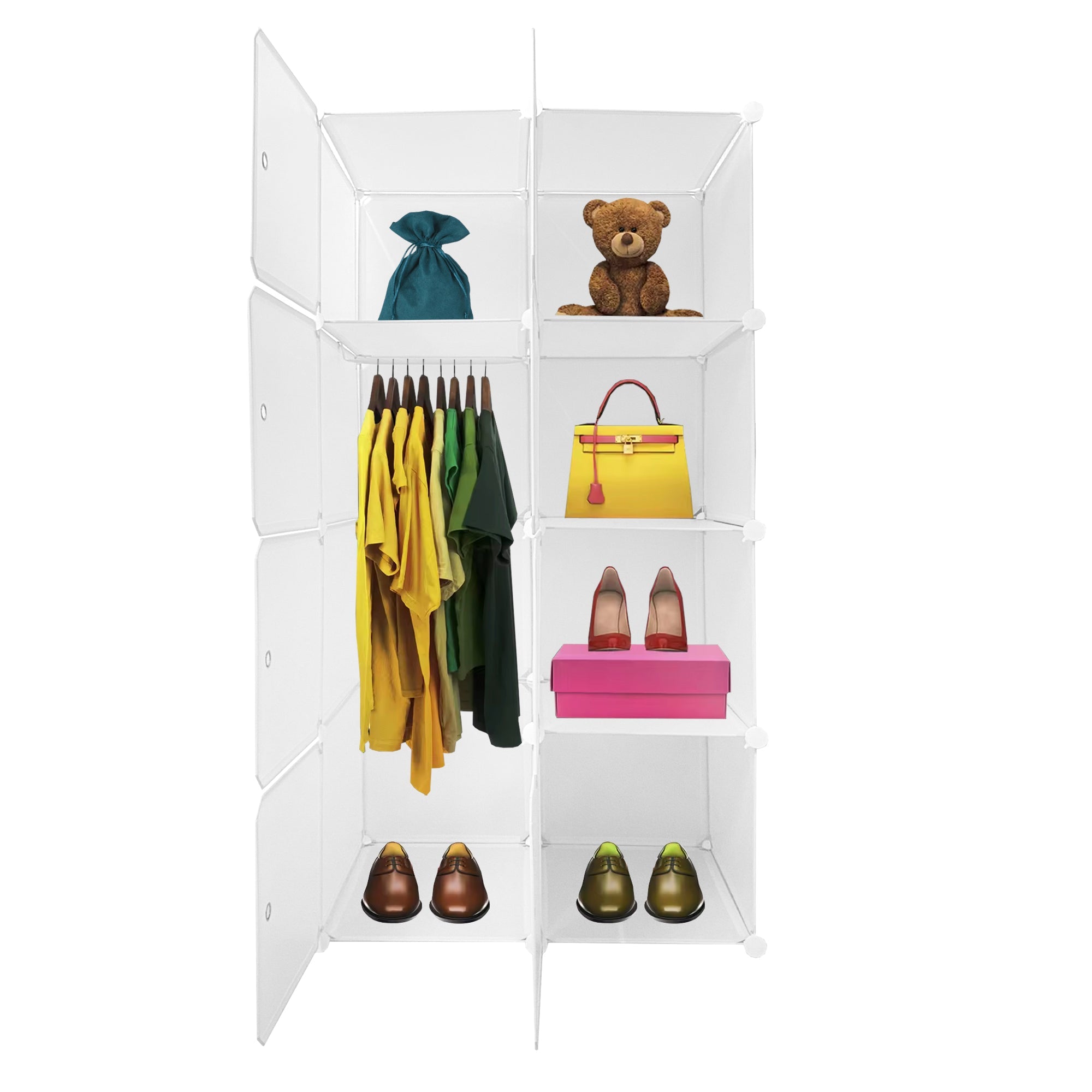 Armario Vestidor Cube Personalizable Boxed Simply Nyana Home 8 Cubos/Puertas 147x75x47cm - Nyana Store