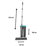 Fregona Mopa Extraplana con cubo escurridor y Mopas de microfribra. - Nyana Store