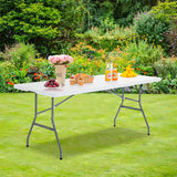 Mesa Plegable Resina Reforzada – Portátil y Segura Nyana Home 180x74x74cm/180x70x74cm/150x70x74 cm - Nyana Store