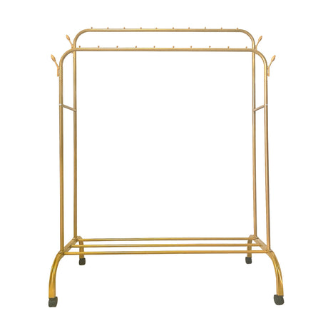 Perchero Burro Premium Maxi 1 Stand Nyana Home 152x110x56cm, 2 barras para colgar, 4 ganchos laterales, 1 balda inferior - Nyana Store