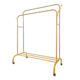 Perchero Burro Premium Maxi 1 Stand Nyana Home 152x110x56cm, 2 barras para colgar, 4 ganchos laterales, 1 balda inferior - Nyana Store