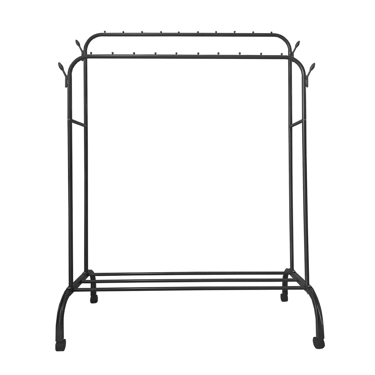 Perchero Burro Premium Maxi 1 Stand Nyana Home 152x110x56cm, 2 barras para colgar, 4 ganchos laterales, 1 balda inferior - Nyana Store