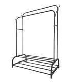 Perchero Burro Premium Maxi 2 Stand Nyana Home 157x110x56cm, 2 baldas para colgar, 4 ganchos laterales, 2 baldas inferiores - Nyana Store