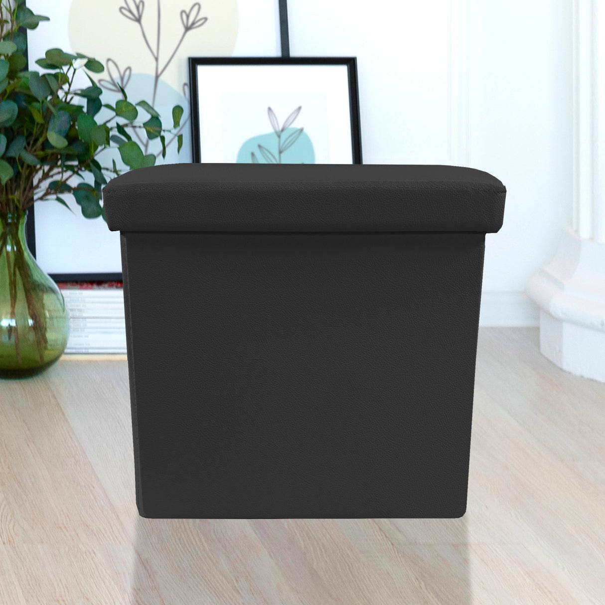 Puff Cuadrado Plegable Polipiel - Nyana Store