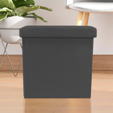 Puff Cuadrado Plegable Tela - Nyana Store