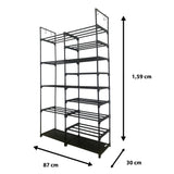 Zapatero calzado y botas 30 pares personalizable con colgador lateral Nyana Home 98x85x28cm - Nyana Store