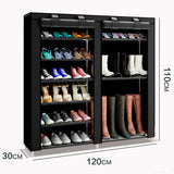 Armario Zapatero Tela Para Zapatos Y Botas Con Puertas Cremallera 110x120x30 Cm - Nyana Store