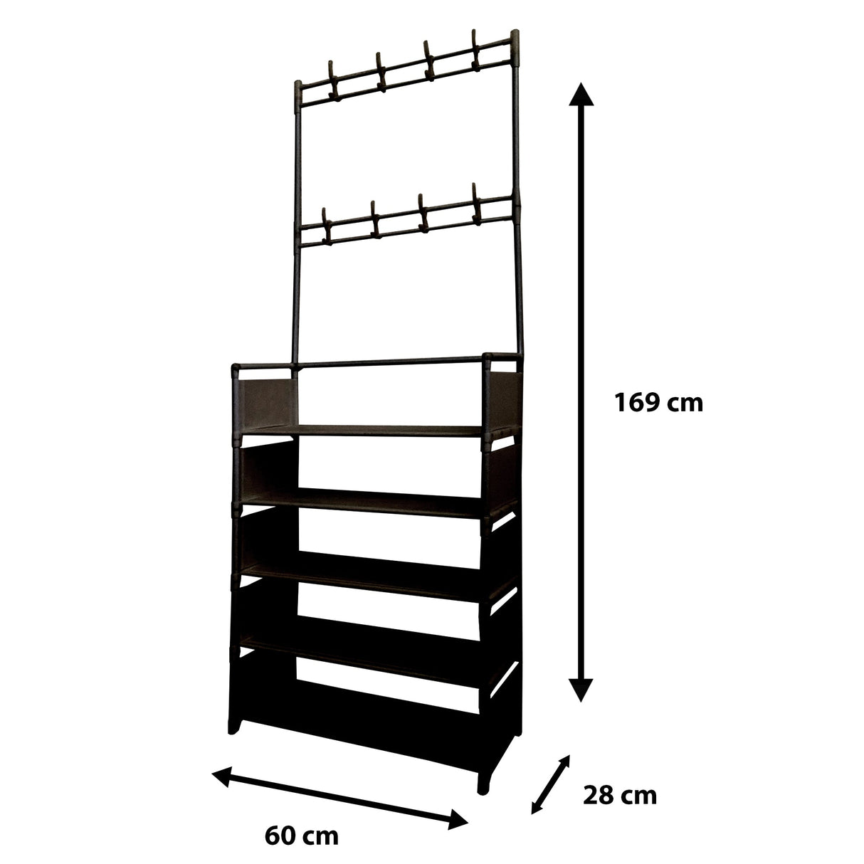 Recibidor Perchero de Entrada 5 Alturas Plus - Nyana Store